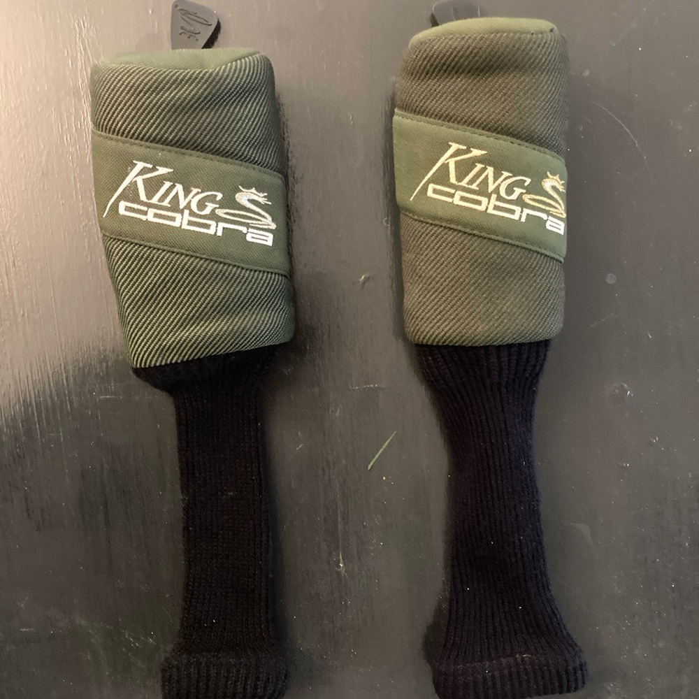 King Cobra Head Covers - Black and Green